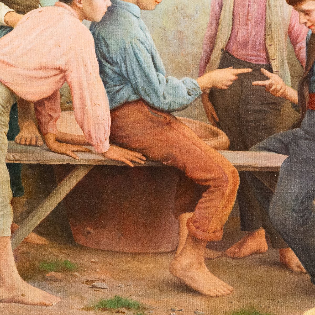 “La Morra”, olio su tela, Fine '800 Primi '900-photo-2