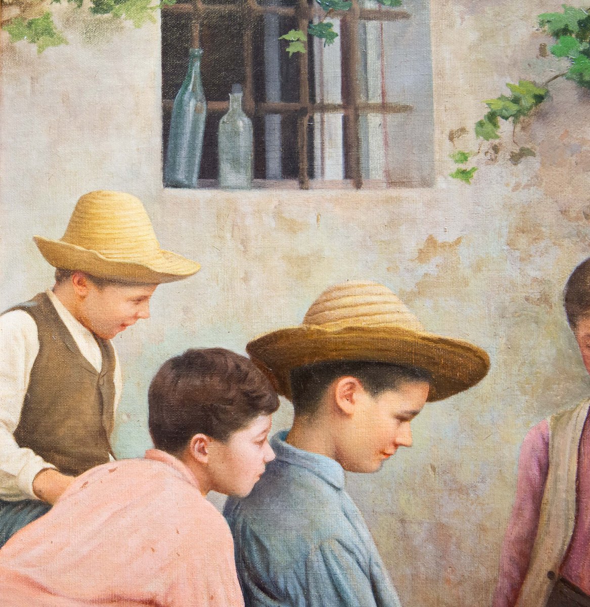 “La Morra”, olio su tela, Fine '800 Primi '900-photo-4