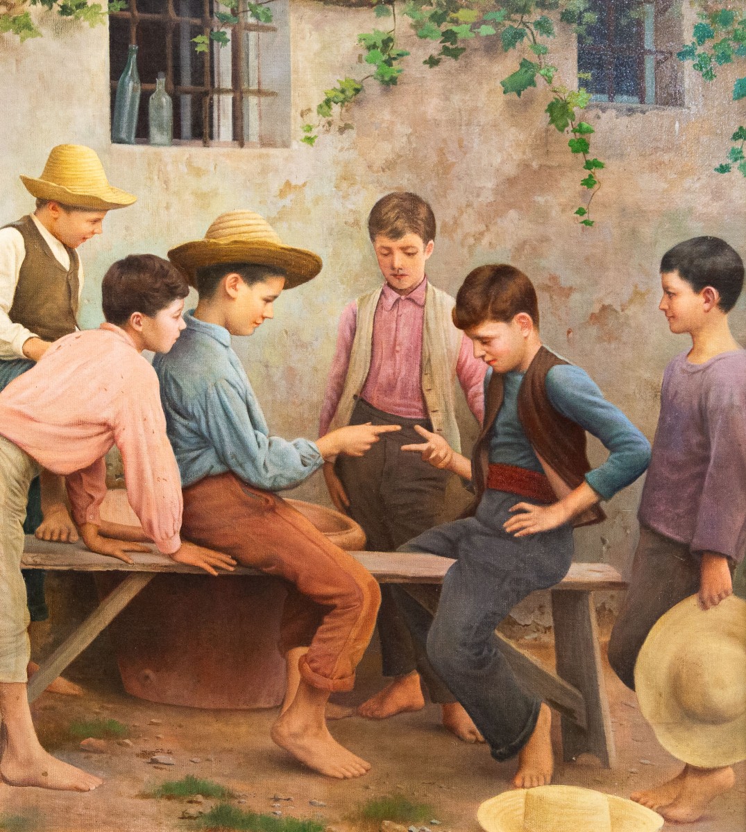 “La Morra”, olio su tela, Fine '800 Primi '900