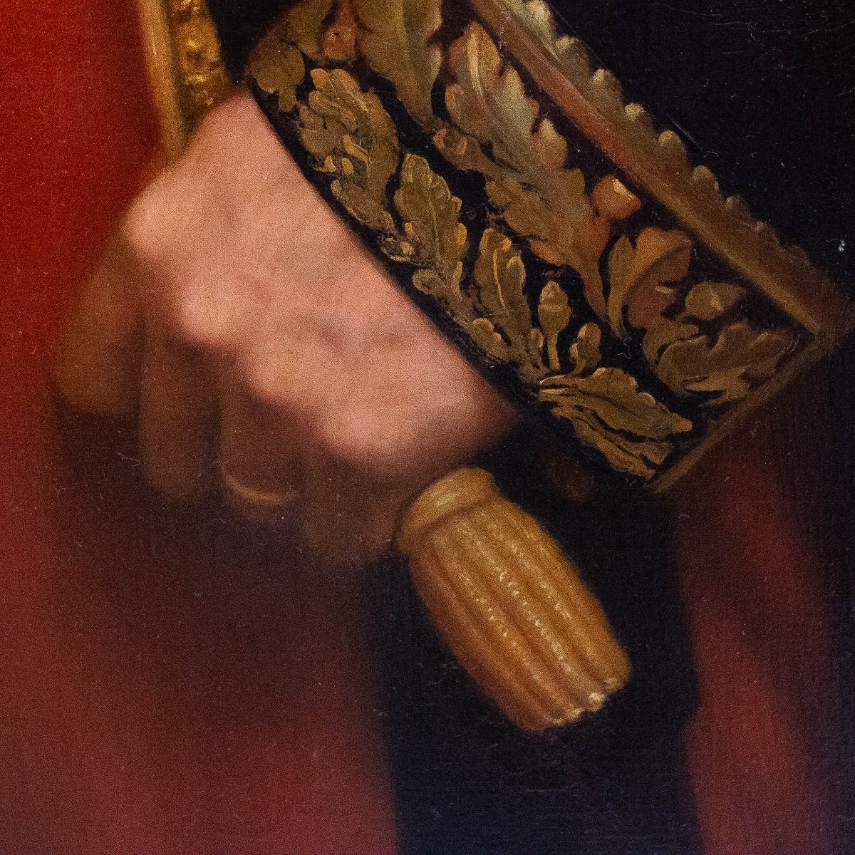 Eugène Laville, "Ritratto del generale Barral", firmato, olio su tela, Salon del 1869-photo-4