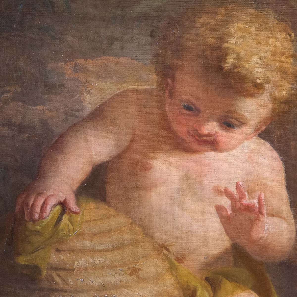 Domenico Mossello, trittico "Ciclo delle Arti", olio su tela, firmato, 1874-photo-2