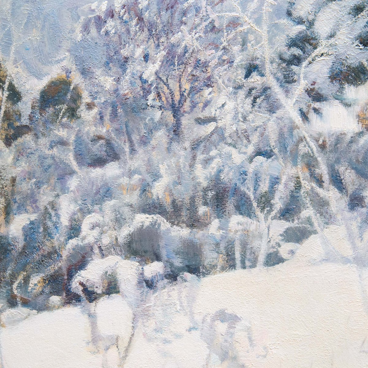 Ottorino Campagnari, "Val di Susa", olio su tavola, firmato, XX secolo-photo-2