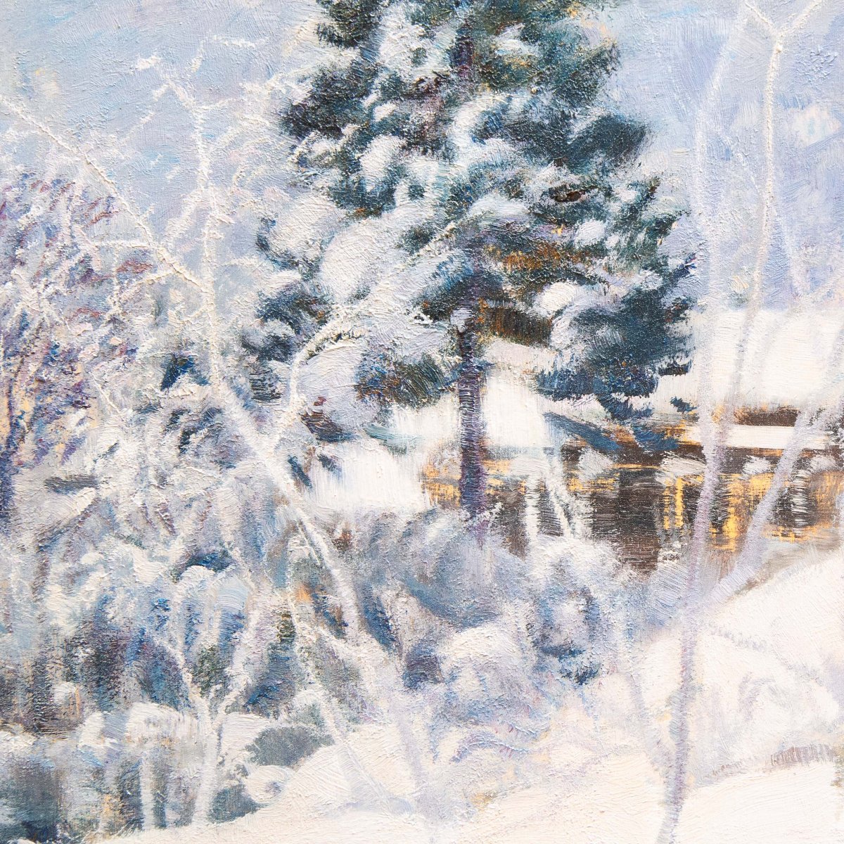 Ottorino Campagnari, "Val di Susa", olio su tavola, firmato, XX secolo-photo-5