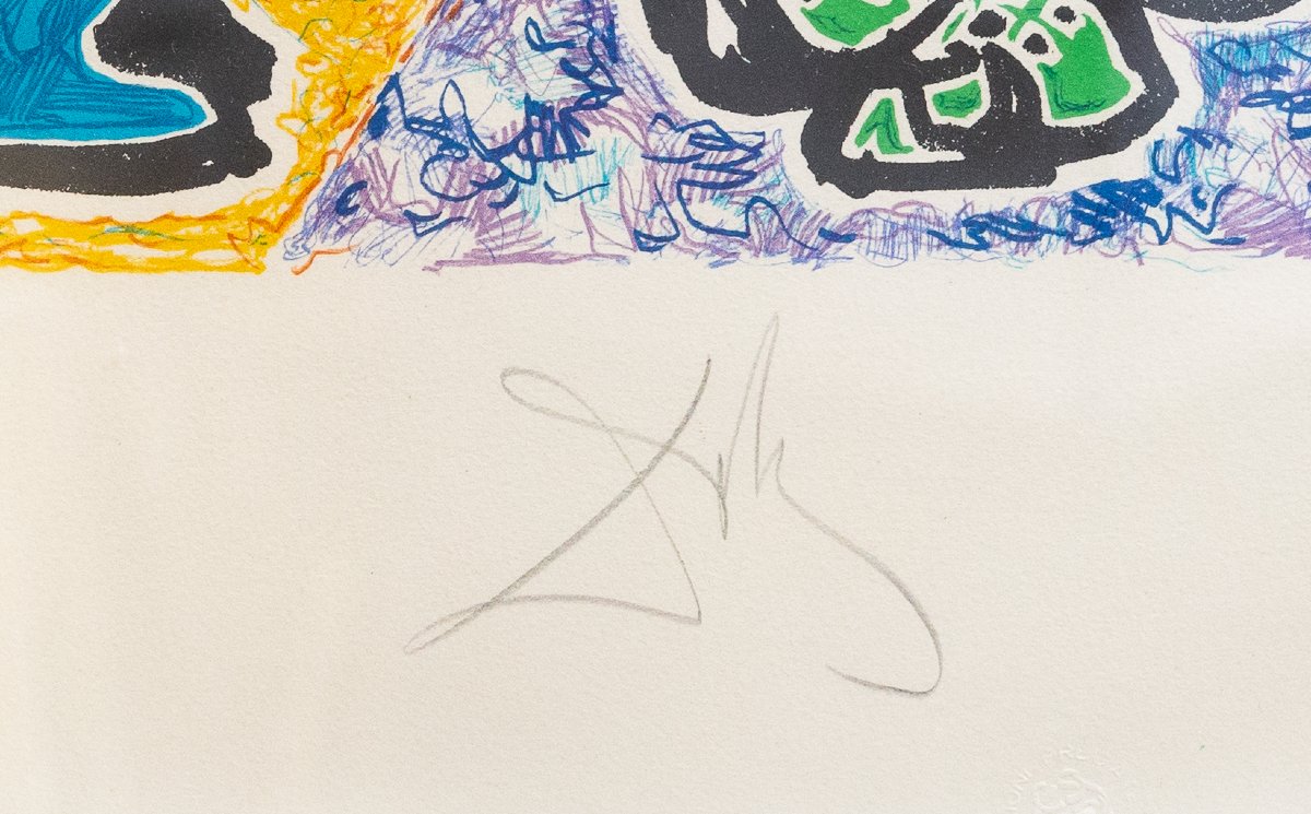 Salvador DALI', " La Vierge et le rhinocéros", firmato, Ed. 250-photo-3