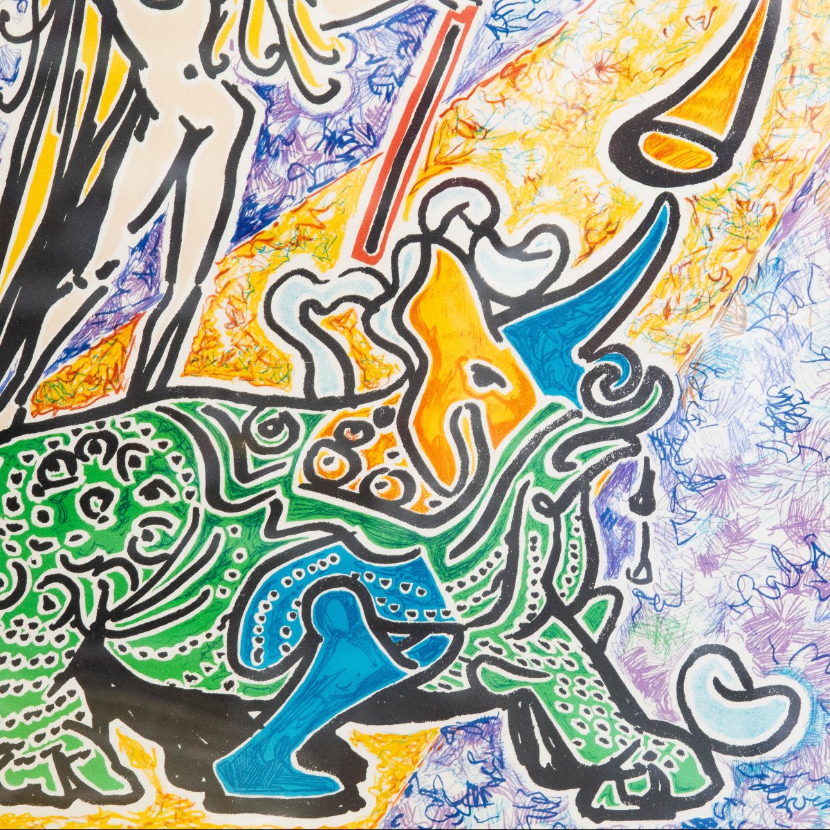 Salvador DALI', " La Vierge et le rhinocéros", firmato, Ed. 250-photo-1