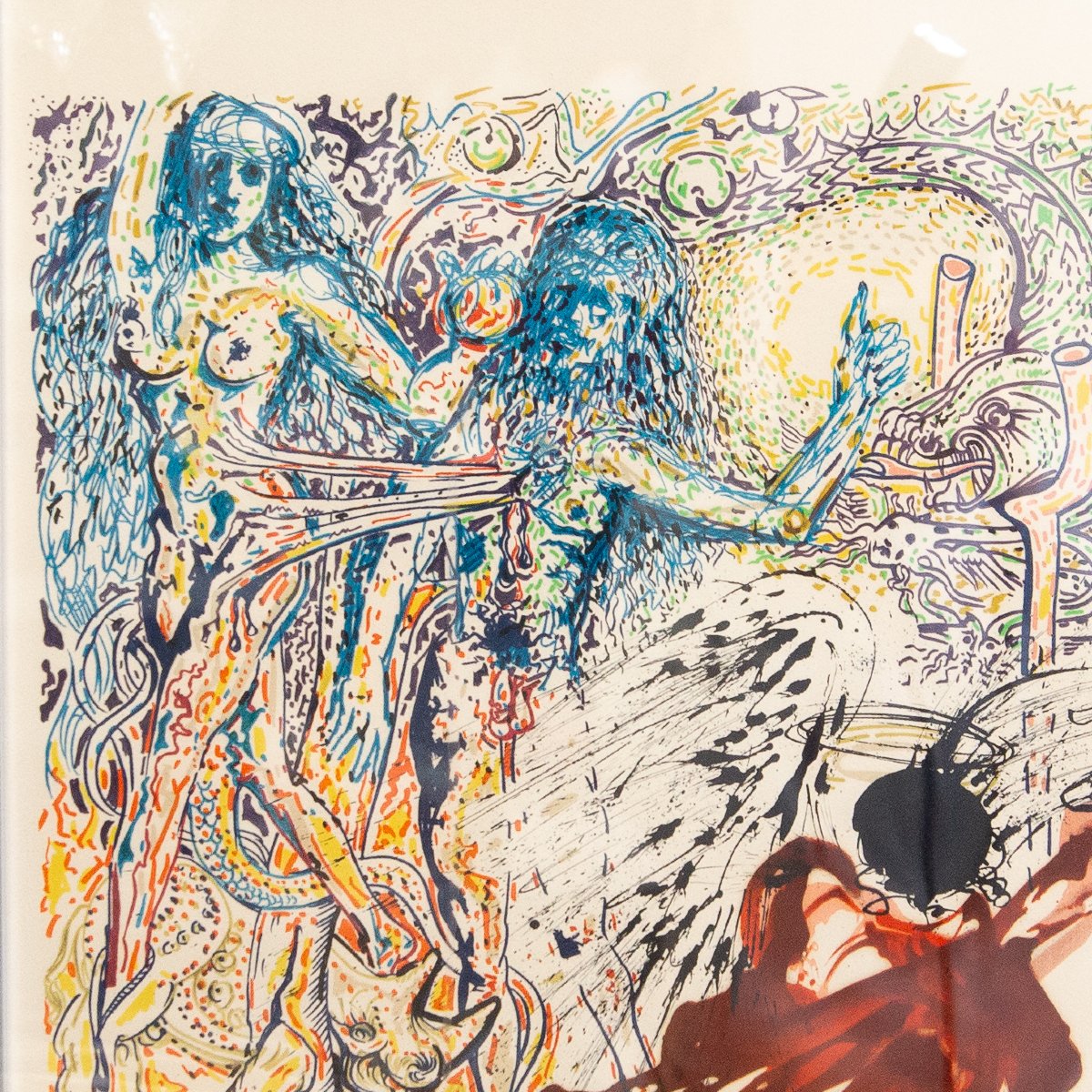 Salvador DALI', "Cacciata dal Paradiso", firmato, Ed. 250-photo-4