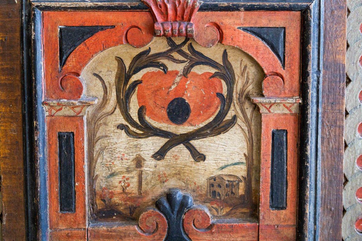 Cassapanca friulana dipinta, Fine '700 Primi '800-photo-5