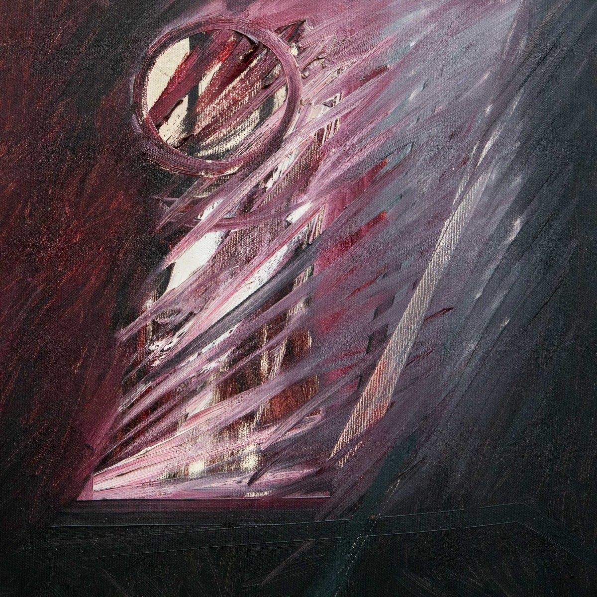 Piero Ruggeri, "Figura", olio su tela, firmato, Epoca '900-photo-1