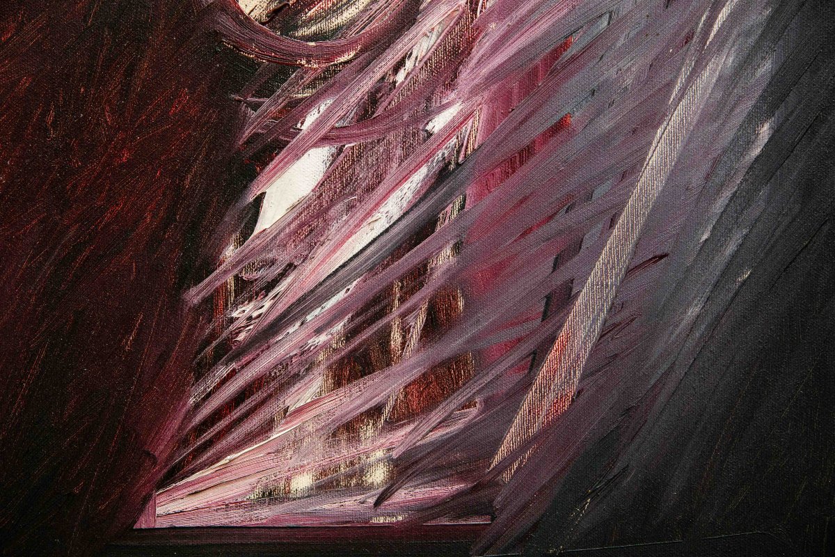 Piero Ruggeri, "Figura", olio su tela, firmato, Epoca '900-photo-5