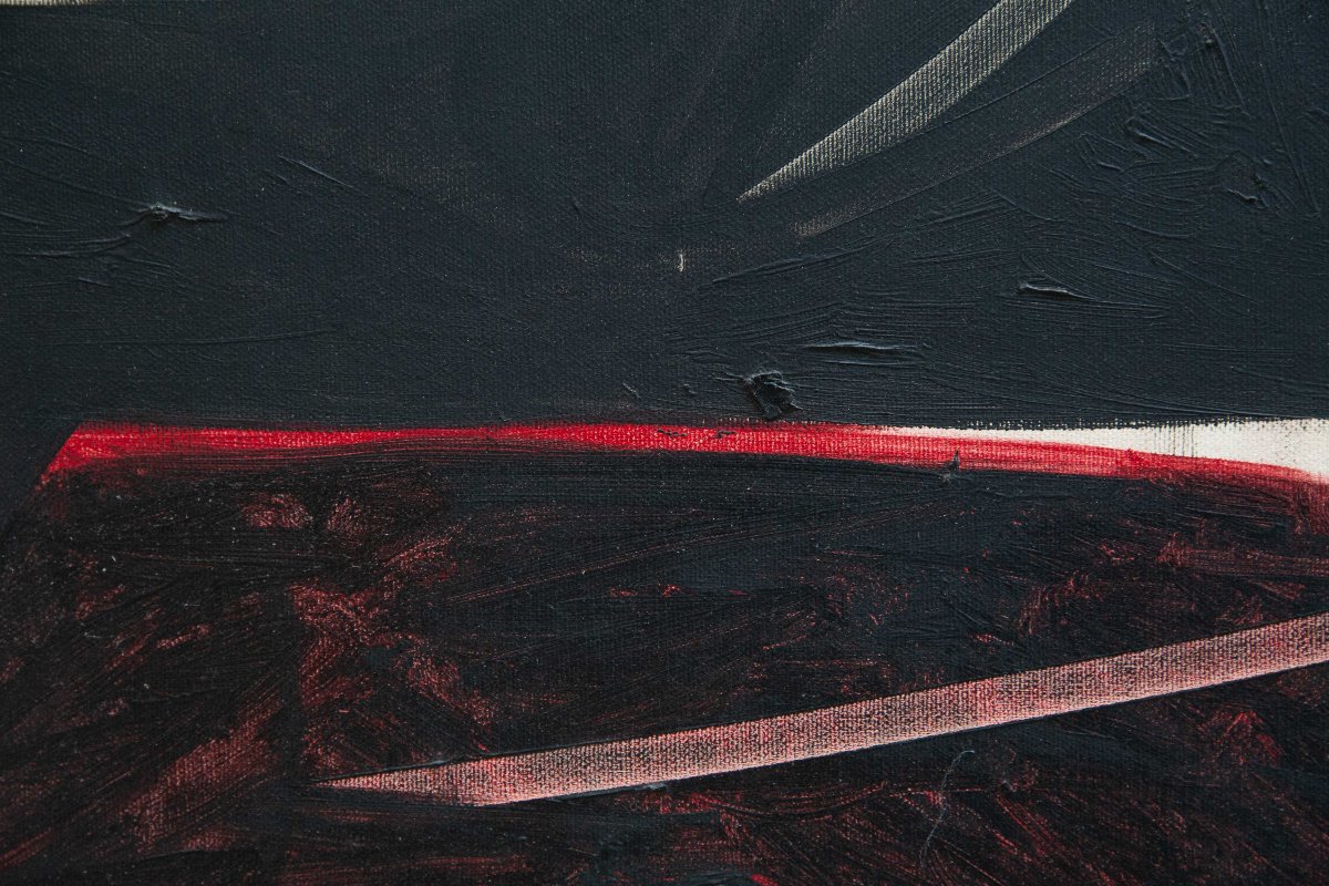 Piero Ruggeri, "Figura", olio su tela, firmato, Epoca '900-photo-7