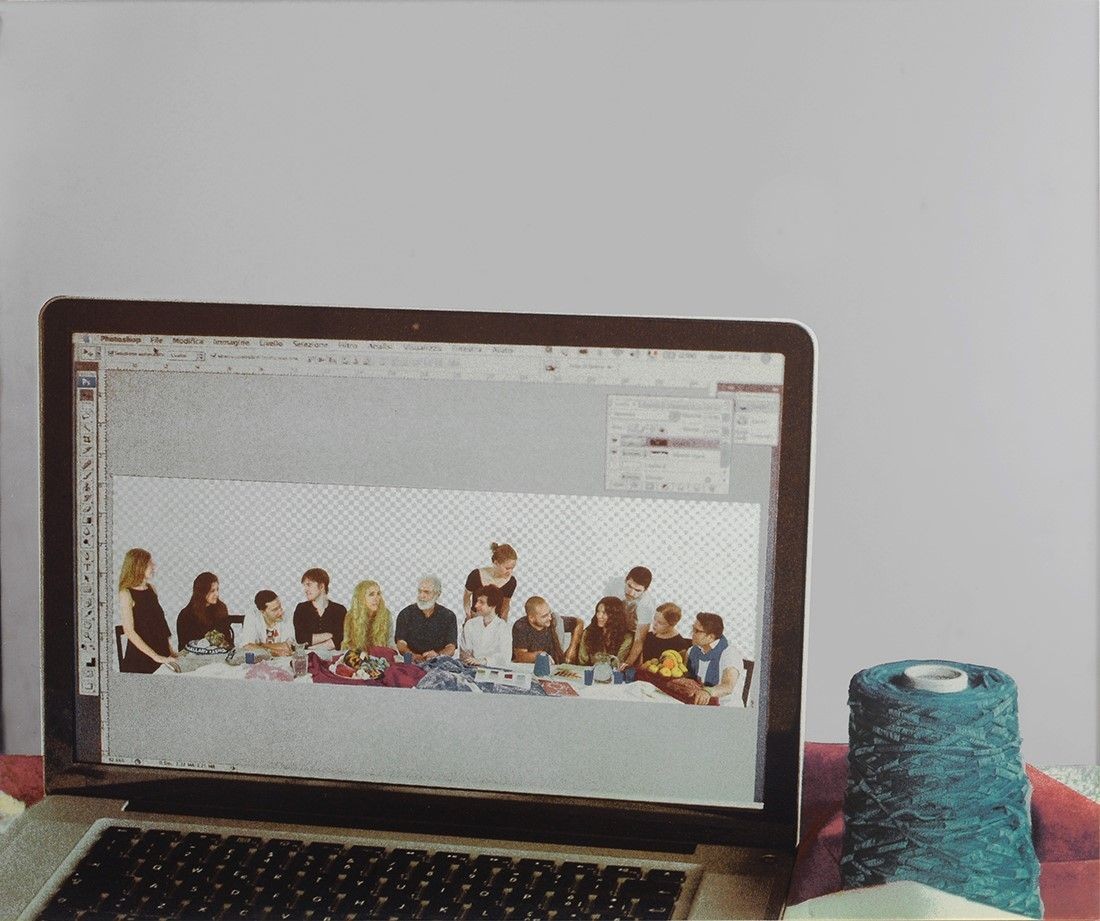 Michelangelo PISTOLETTO - "Prima scena", 2009 - Serigrafia su lastra d'acciaio, Ed. 300