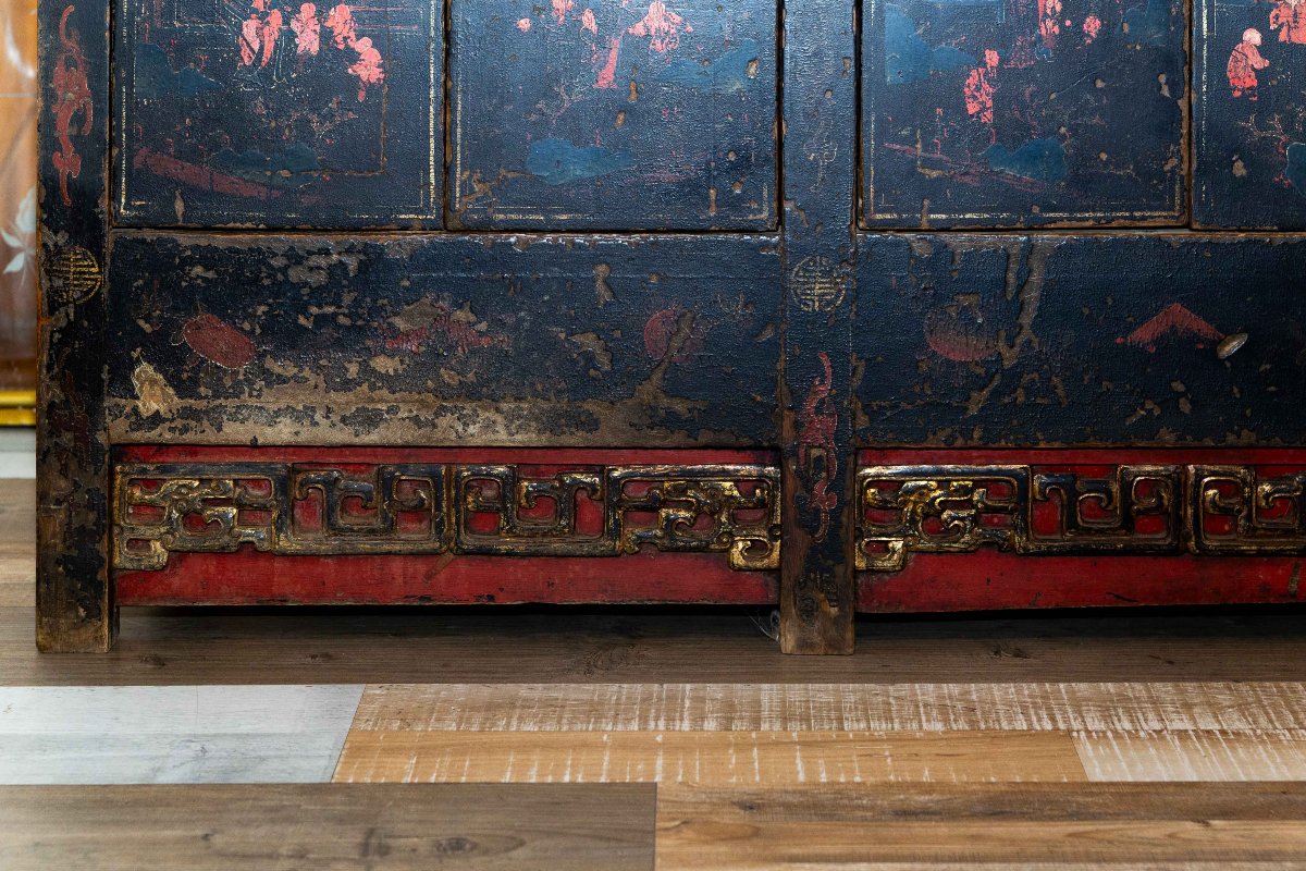 Credenza Orientale Laccata – Arte Cinese Tardo Qing-photo-2