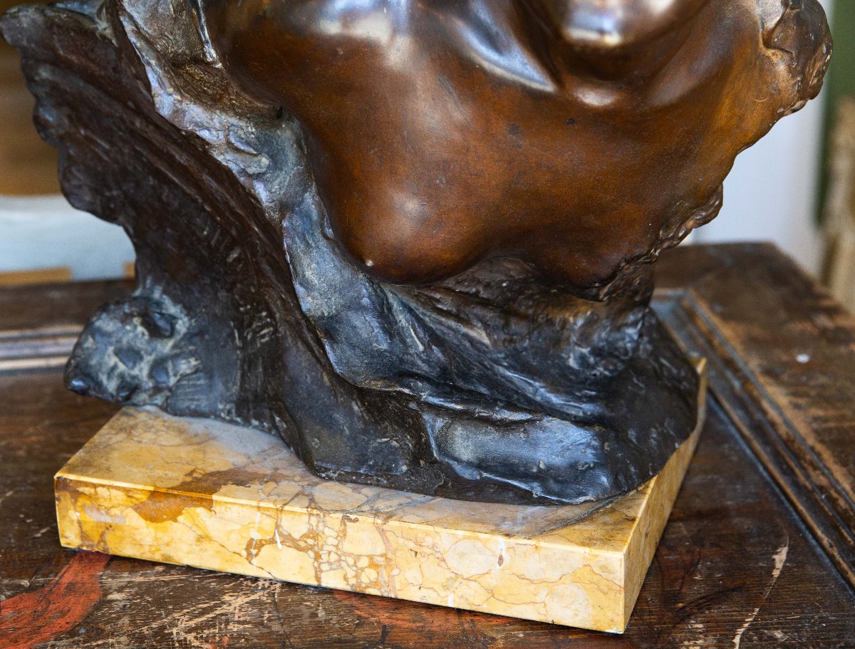 Gabriele Parente, Figura femminile, bronzo, Epoca '800-photo-1