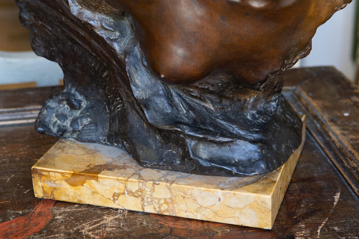 Gabriele Parente, Figura femminile, bronzo, Epoca '800-photo-2