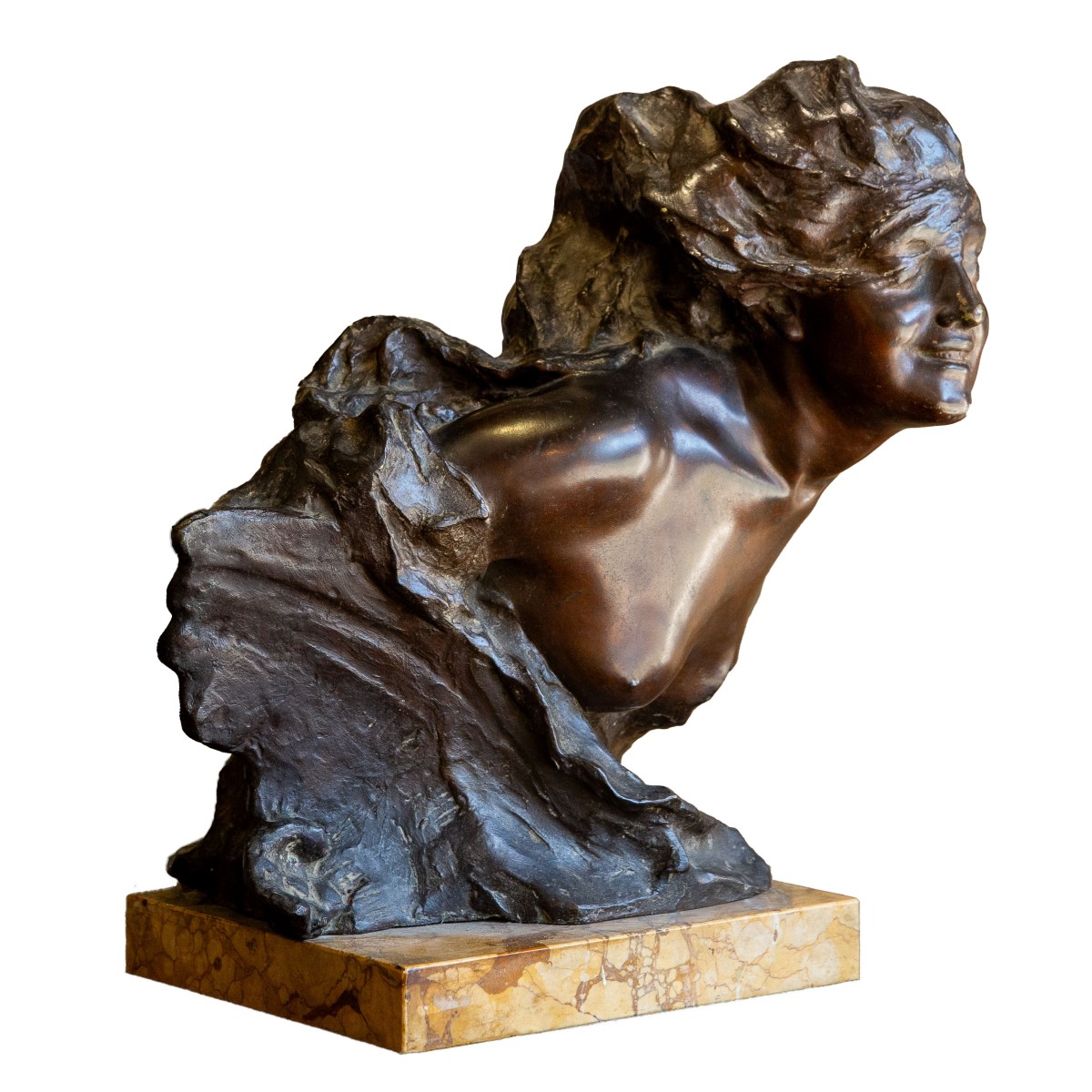 Gabriele Parente, Figura femminile, bronzo, Epoca '800