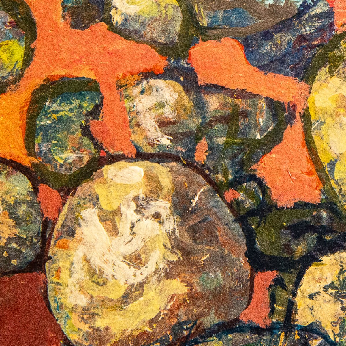 Mayo, Silence Magique, olio su tela, firmato, 1970-photo-1