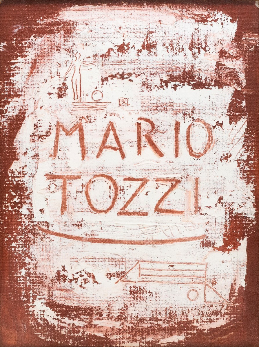 Mario Tozzi, "La Firma", olio su tela, Epoca '900