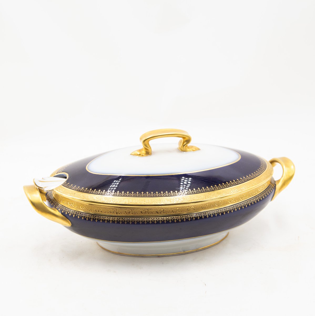 Servizio da Tavola Limoges "Blu Cobalto e Oro", XX secolo-photo-3