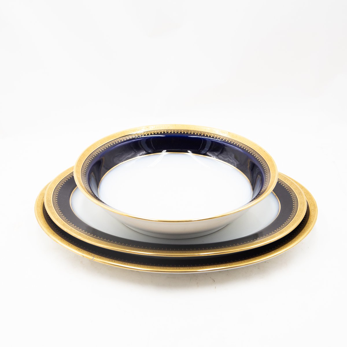 Servizio da Tavola Limoges "Blu Cobalto e Oro", XX secolo-photo-7