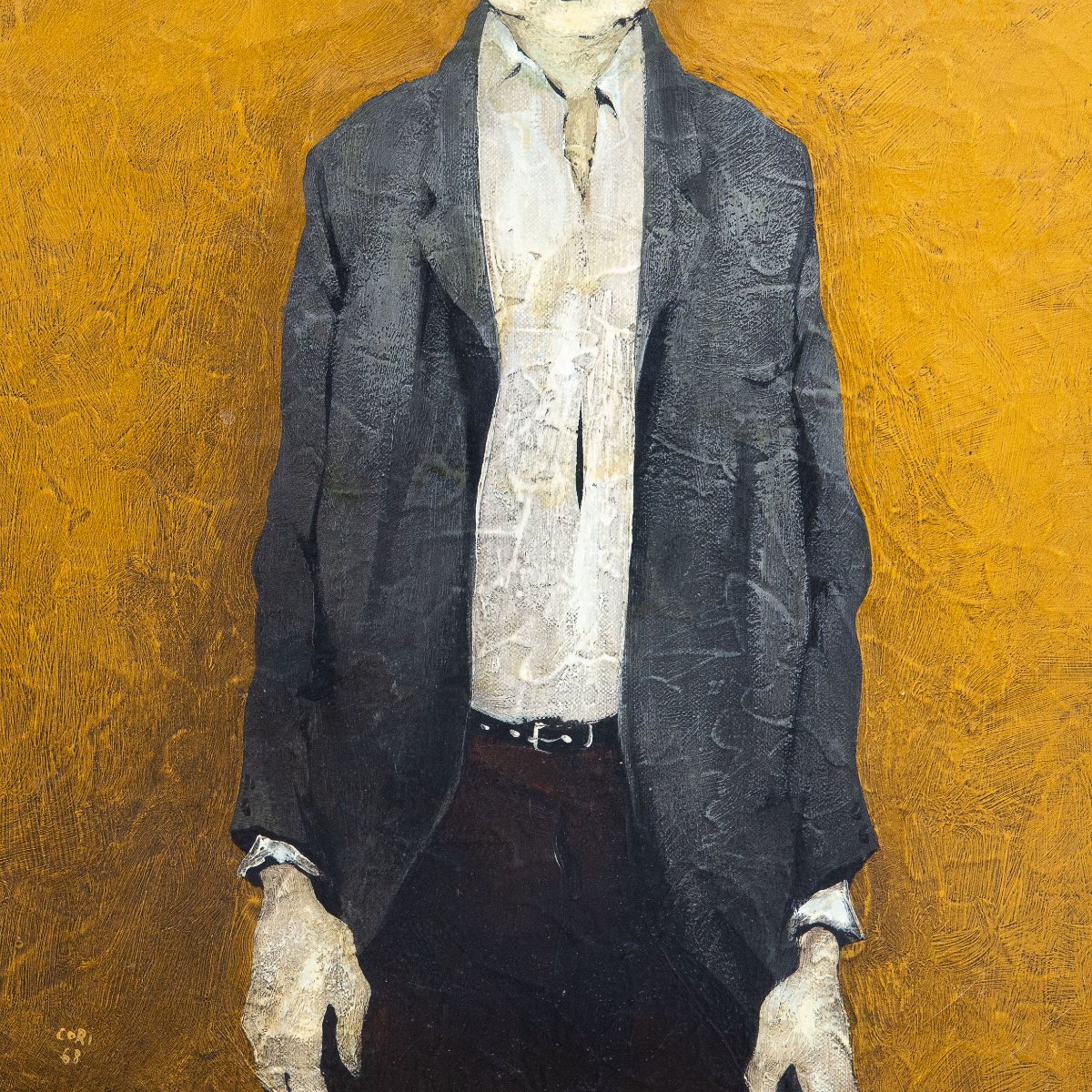 Giancarlo Cori – “Dopo l’alluvione”, olio su tela, firmato, 1968-photo-1