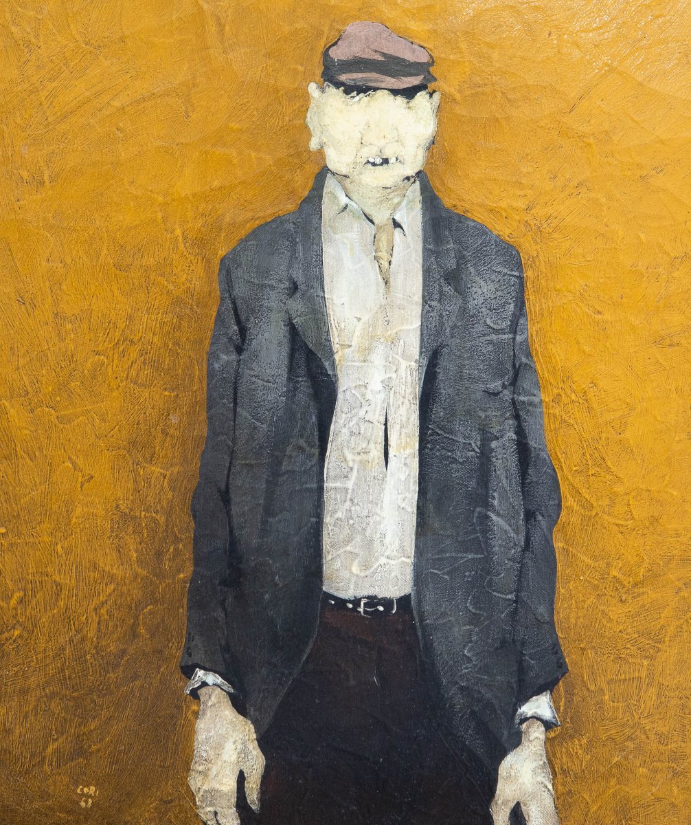 Giancarlo Cori – “Dopo l’alluvione”, olio su tela, firmato, 1968-photo-3