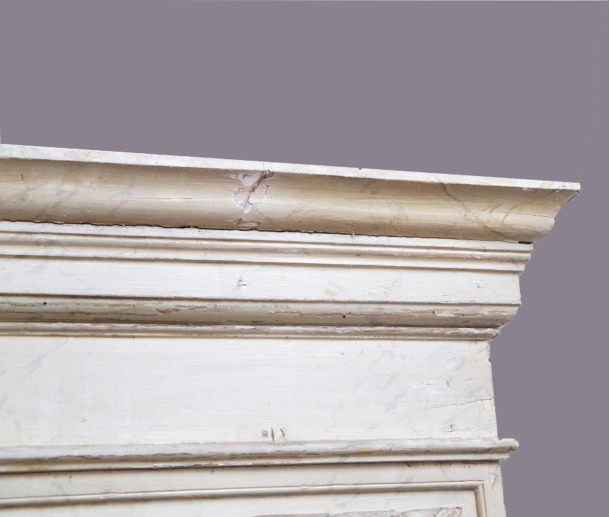 Cornice Neoclassica  legno laccato,Epoca: XVIII secolo-photo-3