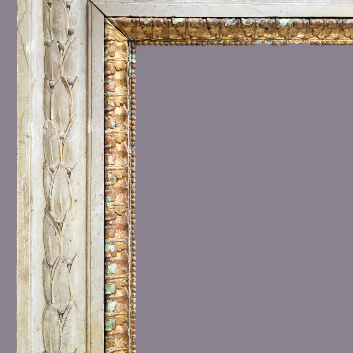 Cornice Neoclassica  legno laccato,Epoca: XVIII secolo-photo-1