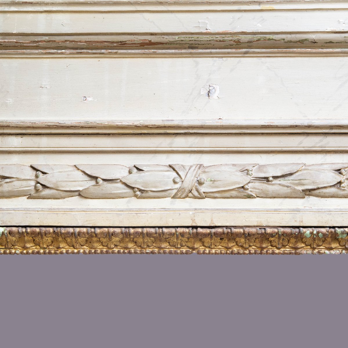 Cornice Neoclassica  legno laccato,Epoca: XVIII secolo-photo-2