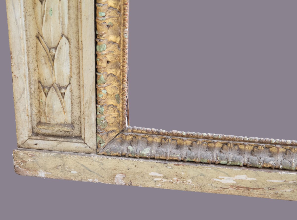 Cornice Neoclassica  legno laccato,Epoca: XVIII secolo-photo-3