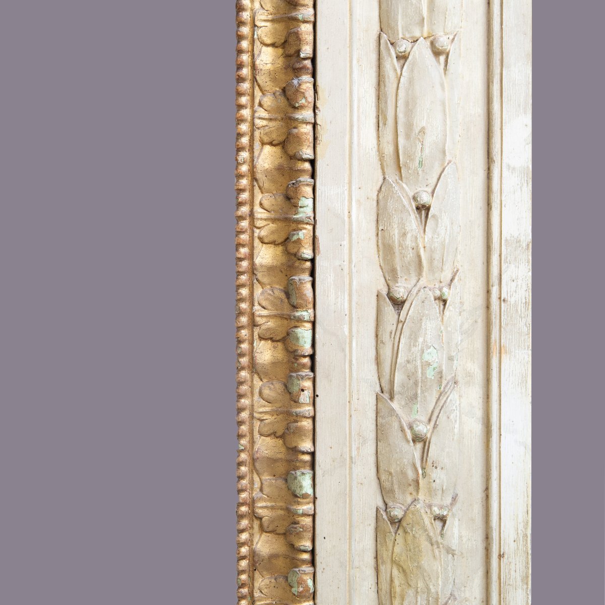 Cornice Neoclassica  legno laccato,Epoca: XVIII secolo-photo-5