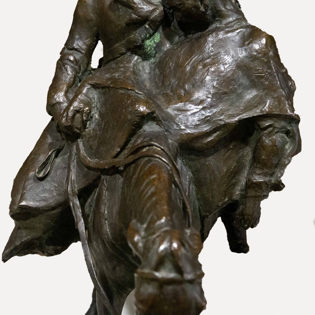 Riccardo Ripamonti, "Cavaliere", firmato, Primi '900-photo-2