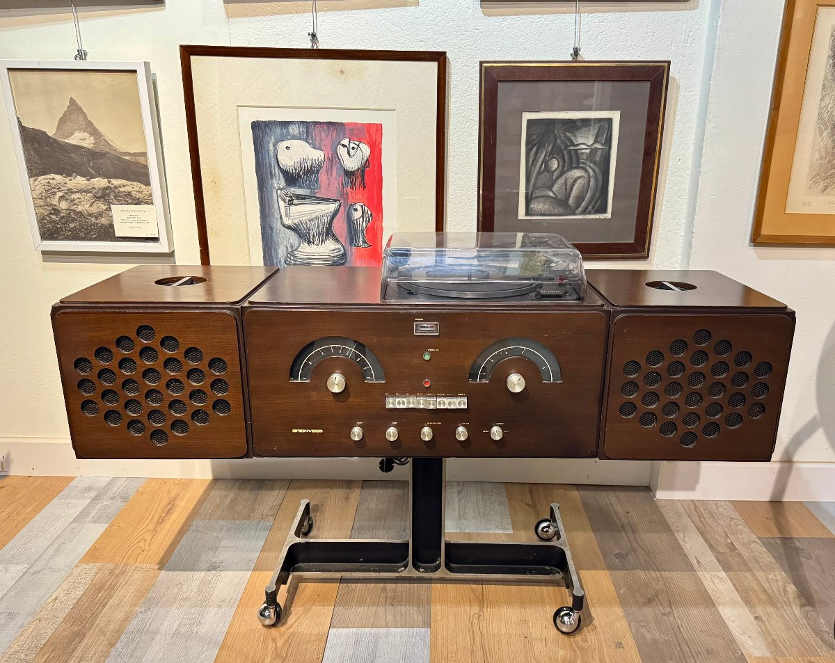 Stereo RR-126 radio di Pier Giacomo & Achille Castiglioni per Brionvega, anni '60-photo-3