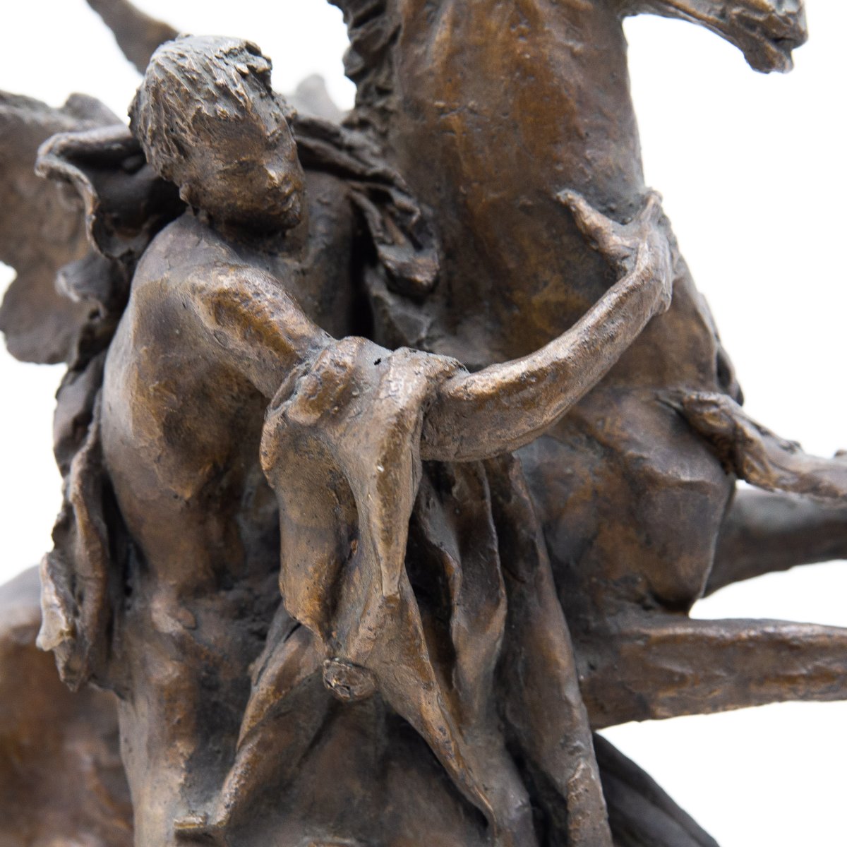 Nando Conti, "Perseo e Pegaso", in bronzo, firmato, Epoca '900-photo-2