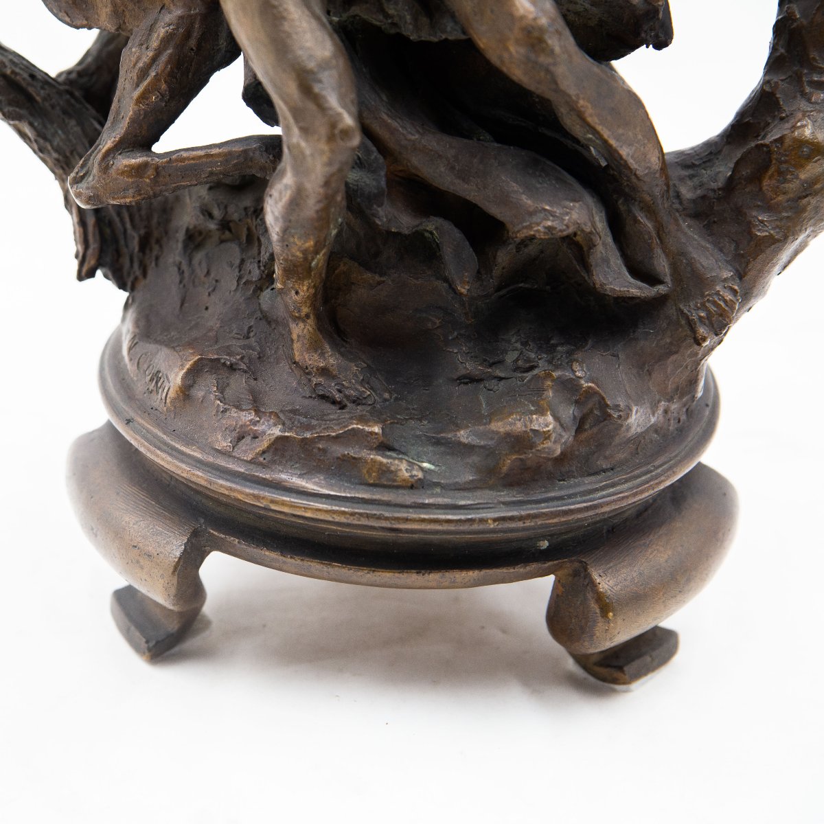 Nando Conti, "Perseo e Pegaso", in bronzo, firmato, Epoca '900-photo-4