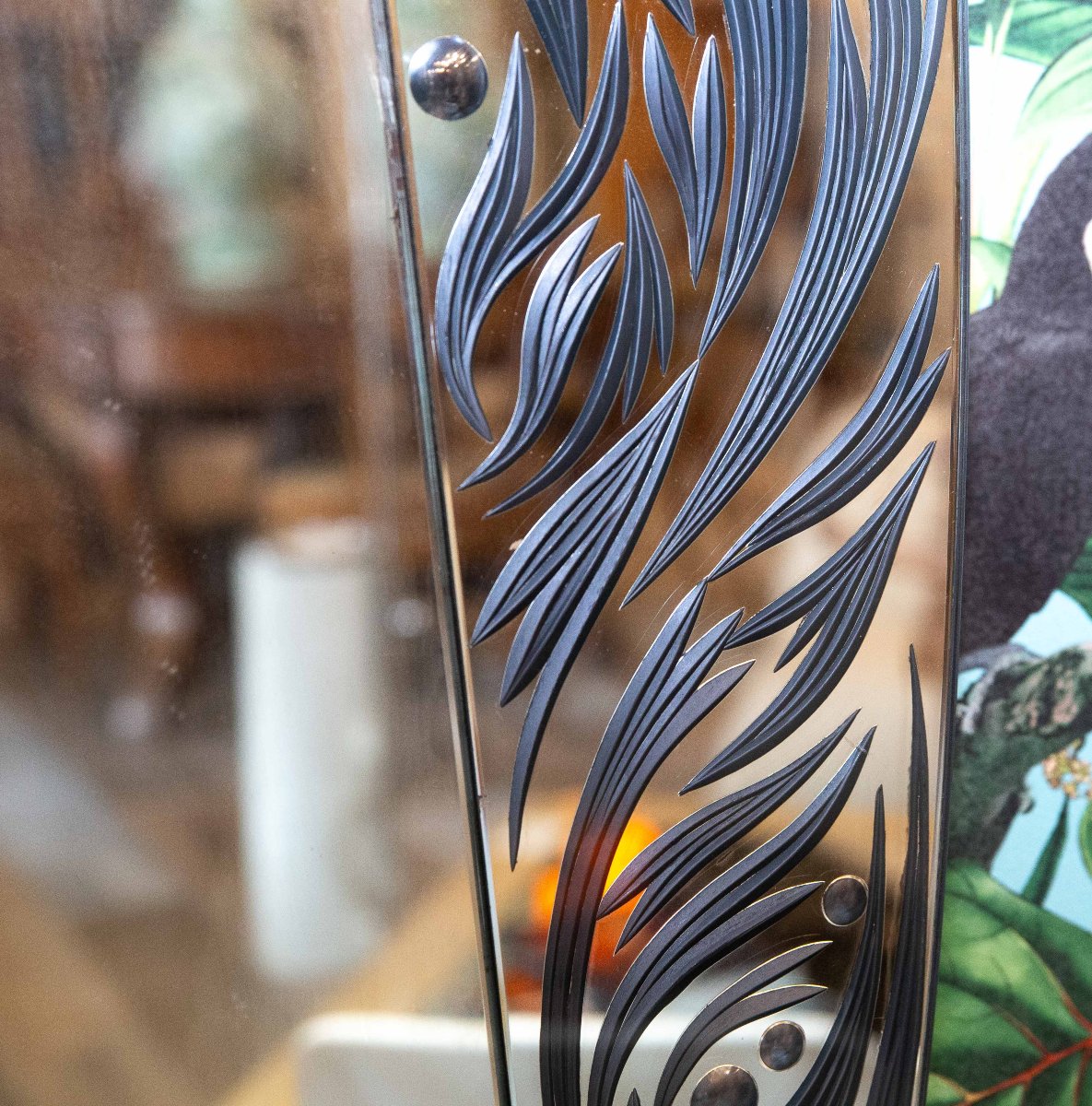 Cristal Art, Grande Specchiera con mensola-photo-4