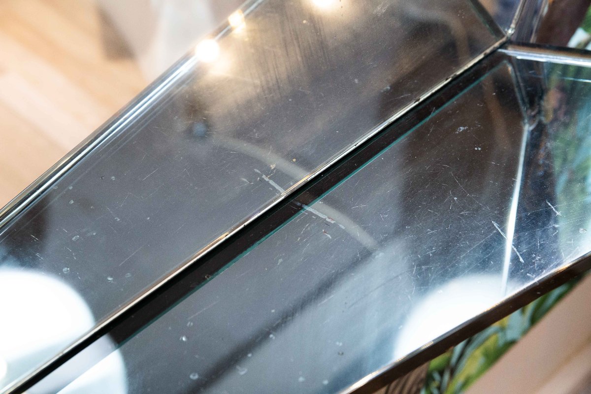 Cristal Art, Grande Specchiera con mensola-photo-5