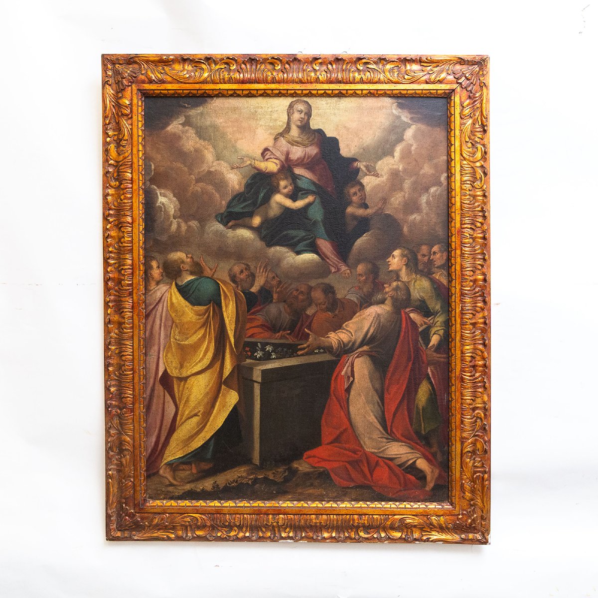 "Assunzione della Vergine", olio su tela, Epoca '700-photo-2