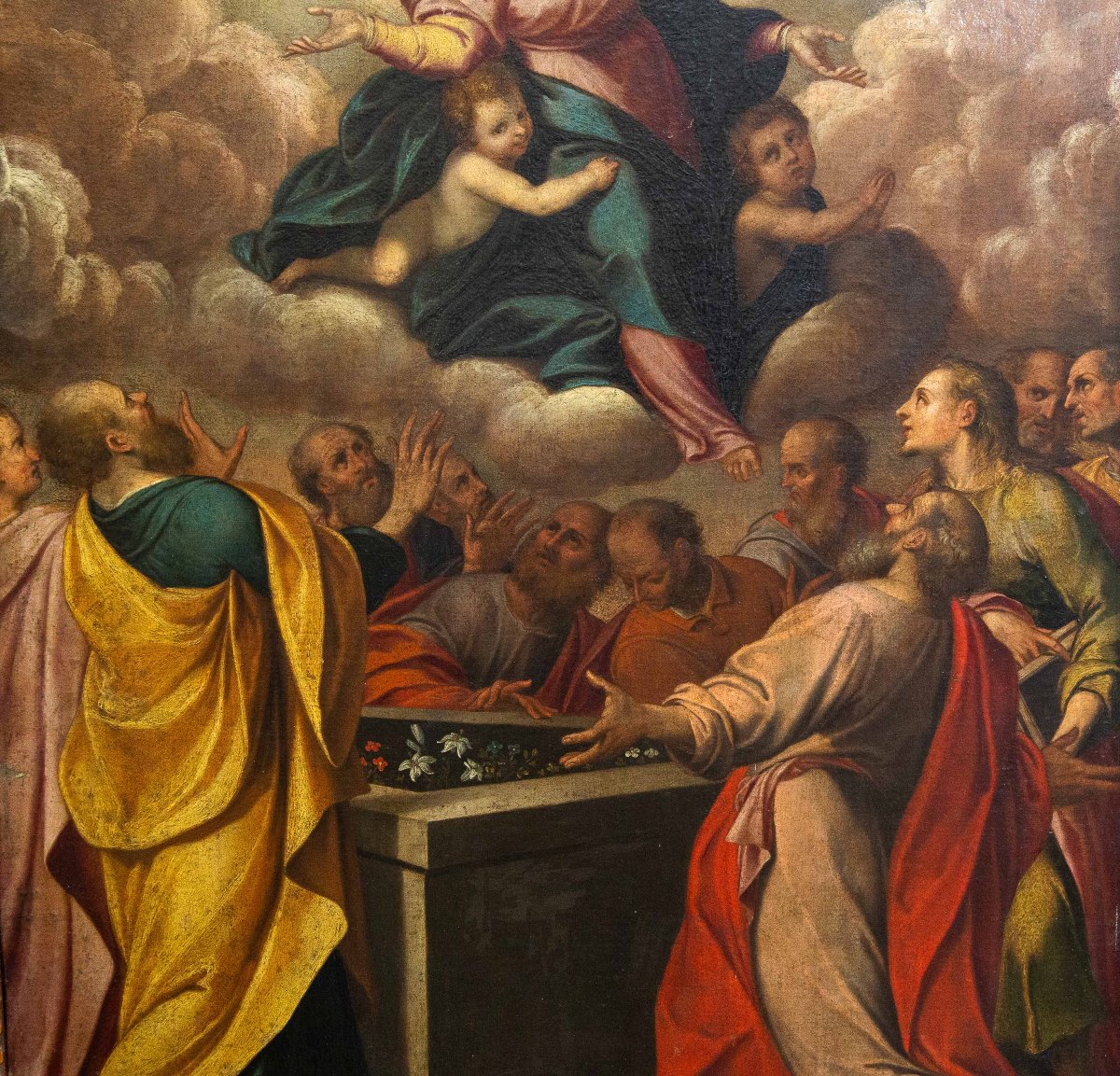 "Assunzione della Vergine", olio su tela, Epoca '700-photo-1
