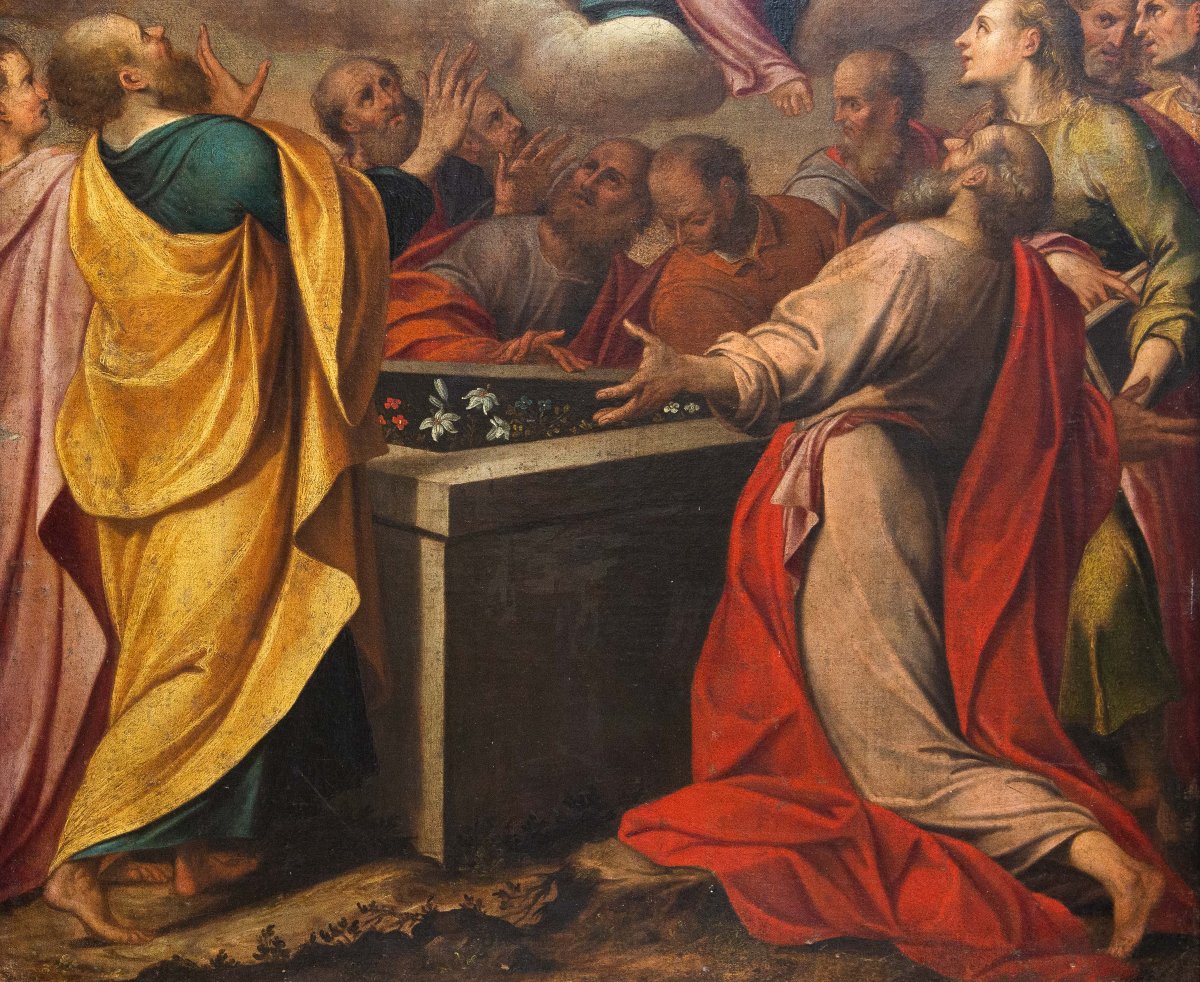 "Assunzione della Vergine", olio su tela, Epoca '700-photo-3