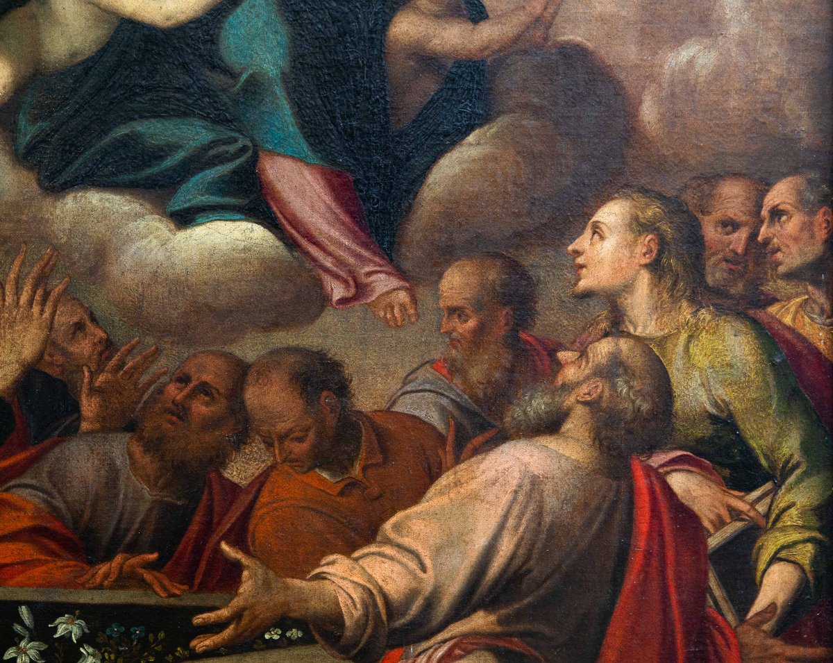 "Assunzione della Vergine", olio su tela, Epoca '700-photo-8