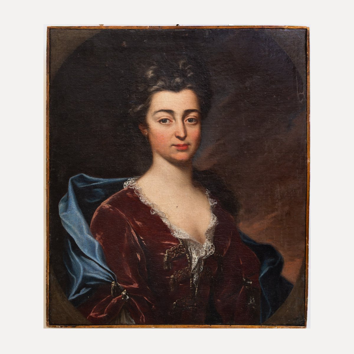 Ritratto di Nobildonna, olio su tela, Epoca XVIII Secolo-photo-2