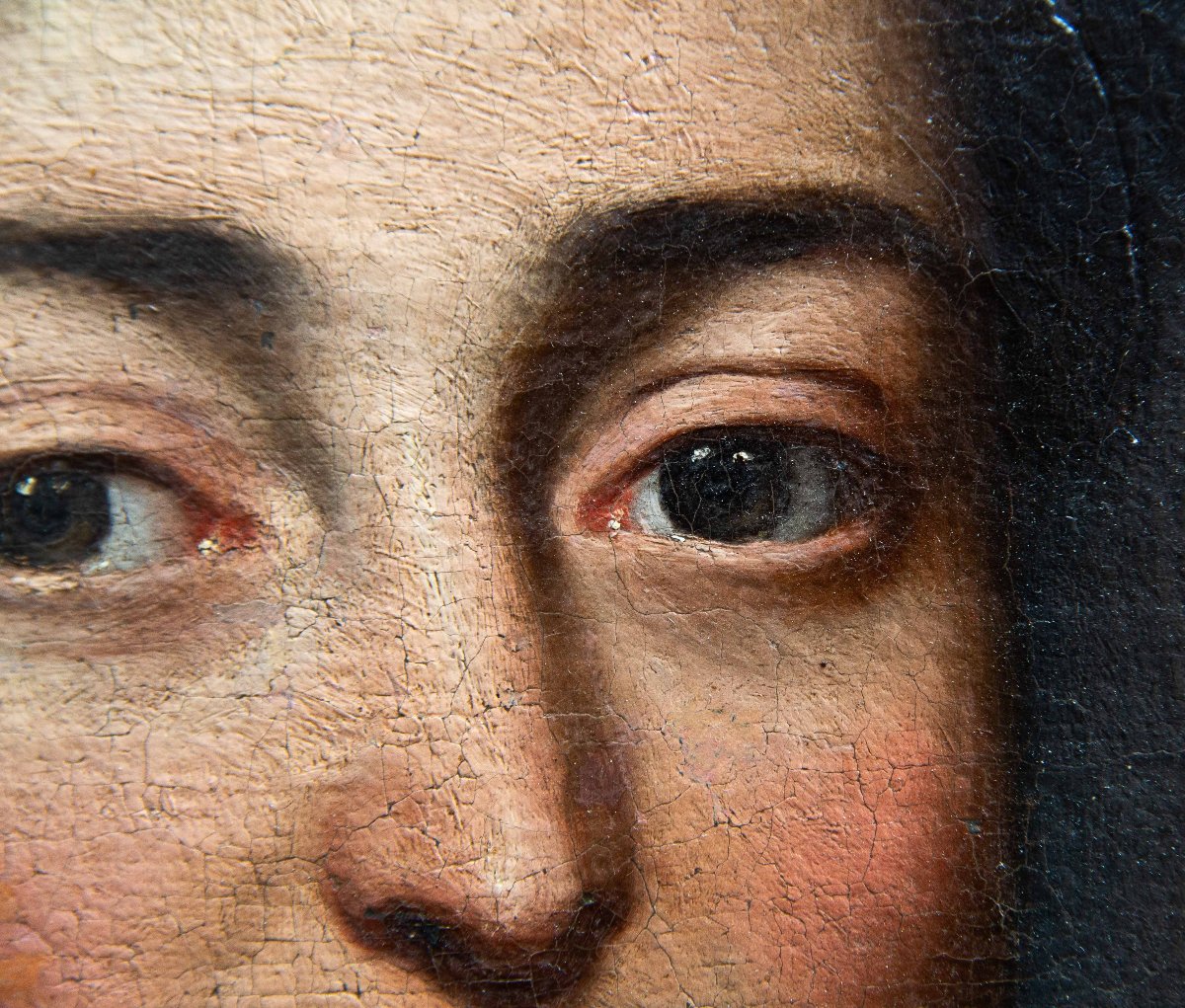 Ritratto di Nobildonna, olio su tela, Epoca XVIII Secolo-photo-5