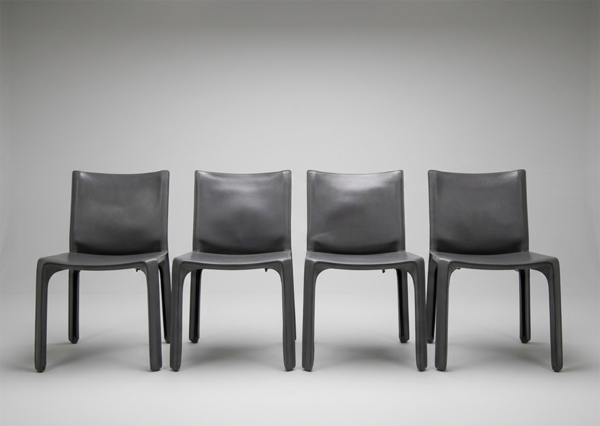 Set di 4 Sedie Modello "Cab 412" – Mario Bellini per Cassina (1977)