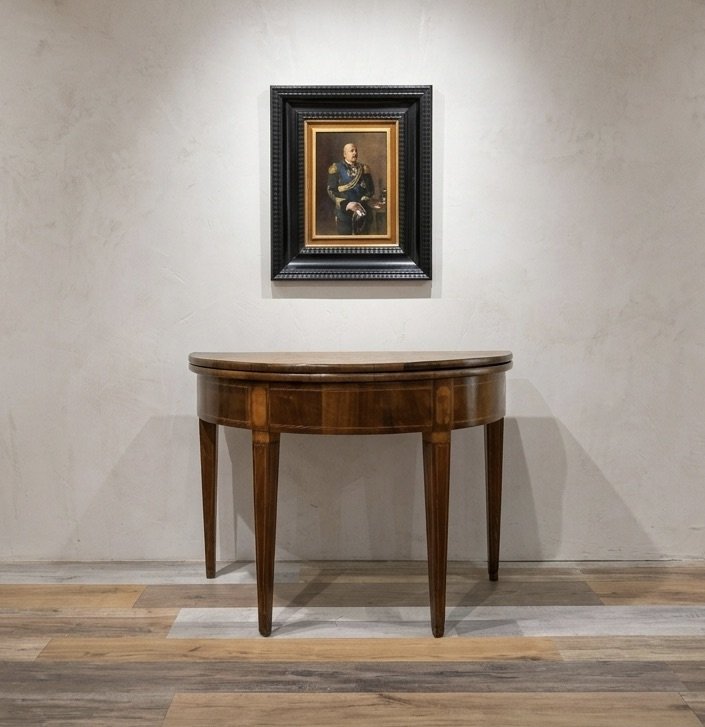 Arturo Zanieri, "Francesco Siacci", olio su tavola, firmato, 1911-photo-2