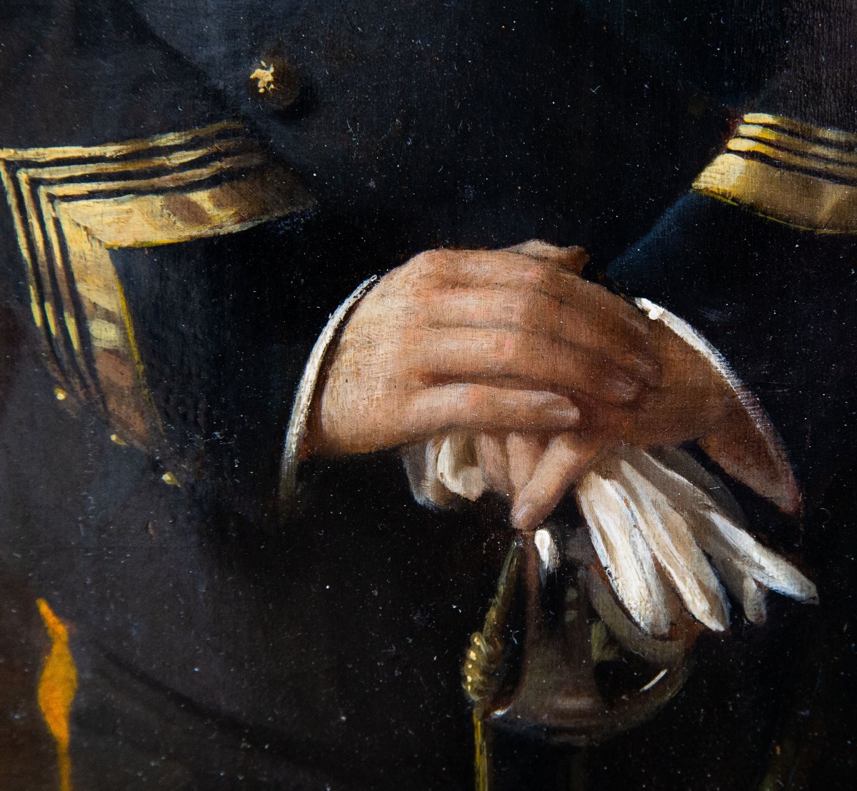 Arturo Zanieri, "Francesco Siacci", olio su tavola, firmato, 1911-photo-4