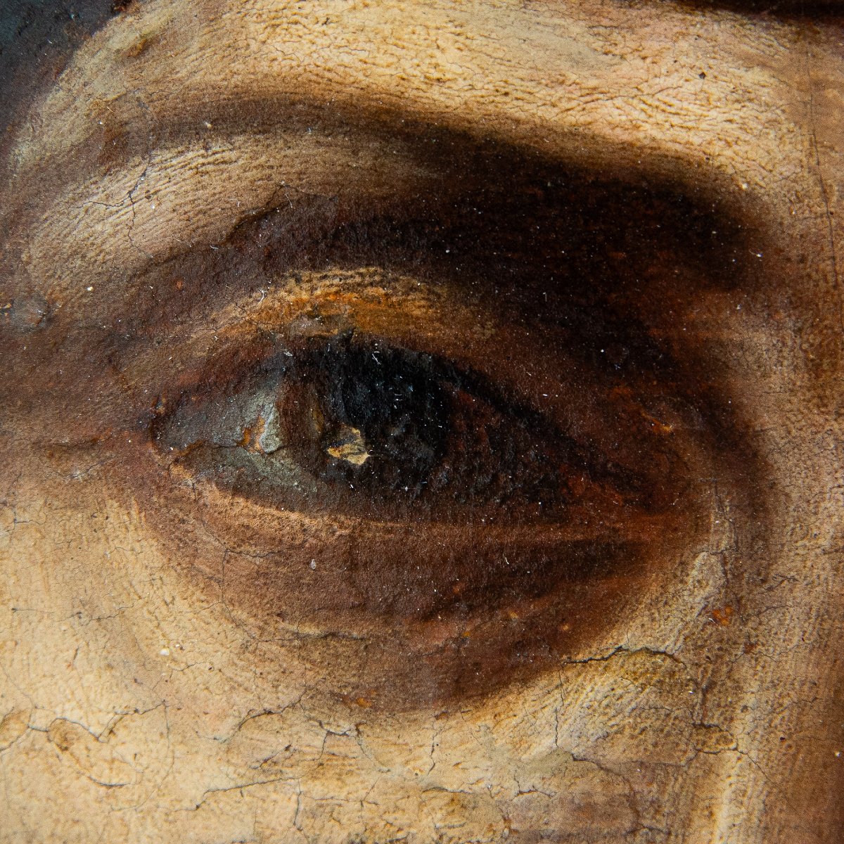 Ecce Homo, olio su tavola, Epoca XVII Secolo-photo-2