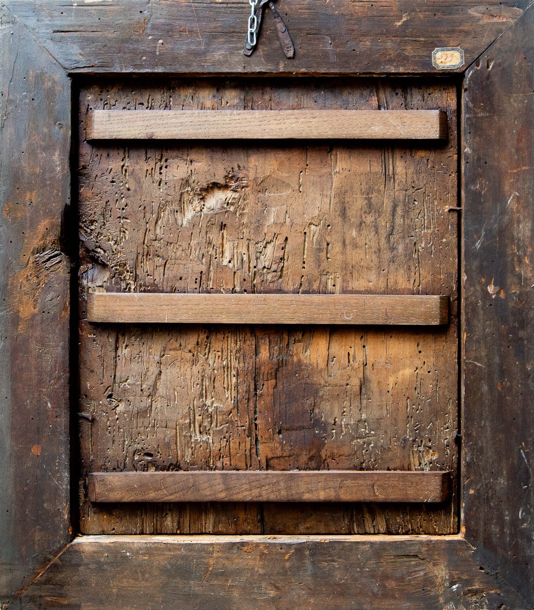 Ecce Homo, olio su tavola, Epoca XVII Secolo-photo-3