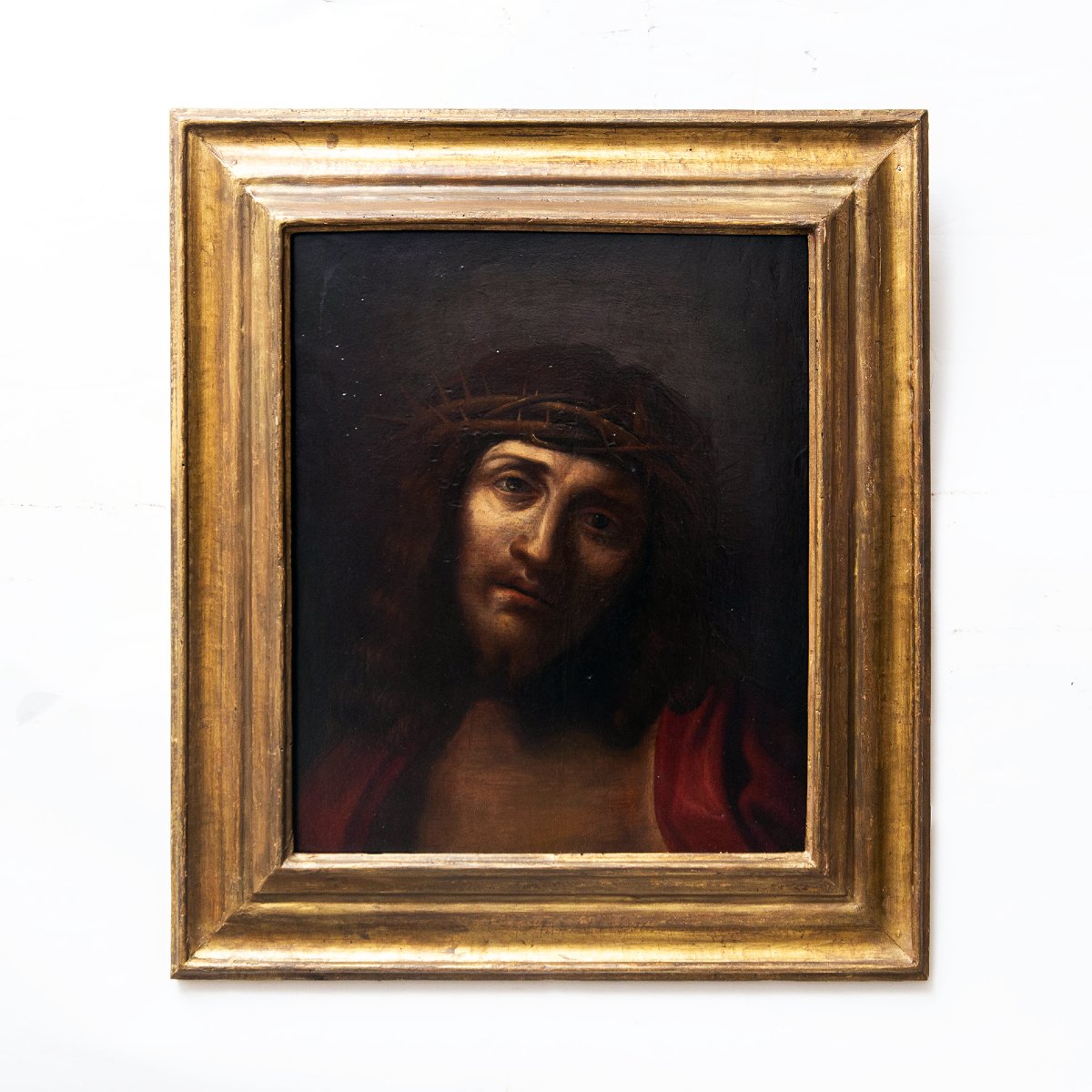 Ecce Homo, olio su tavola, Epoca XVII Secolo-photo-4