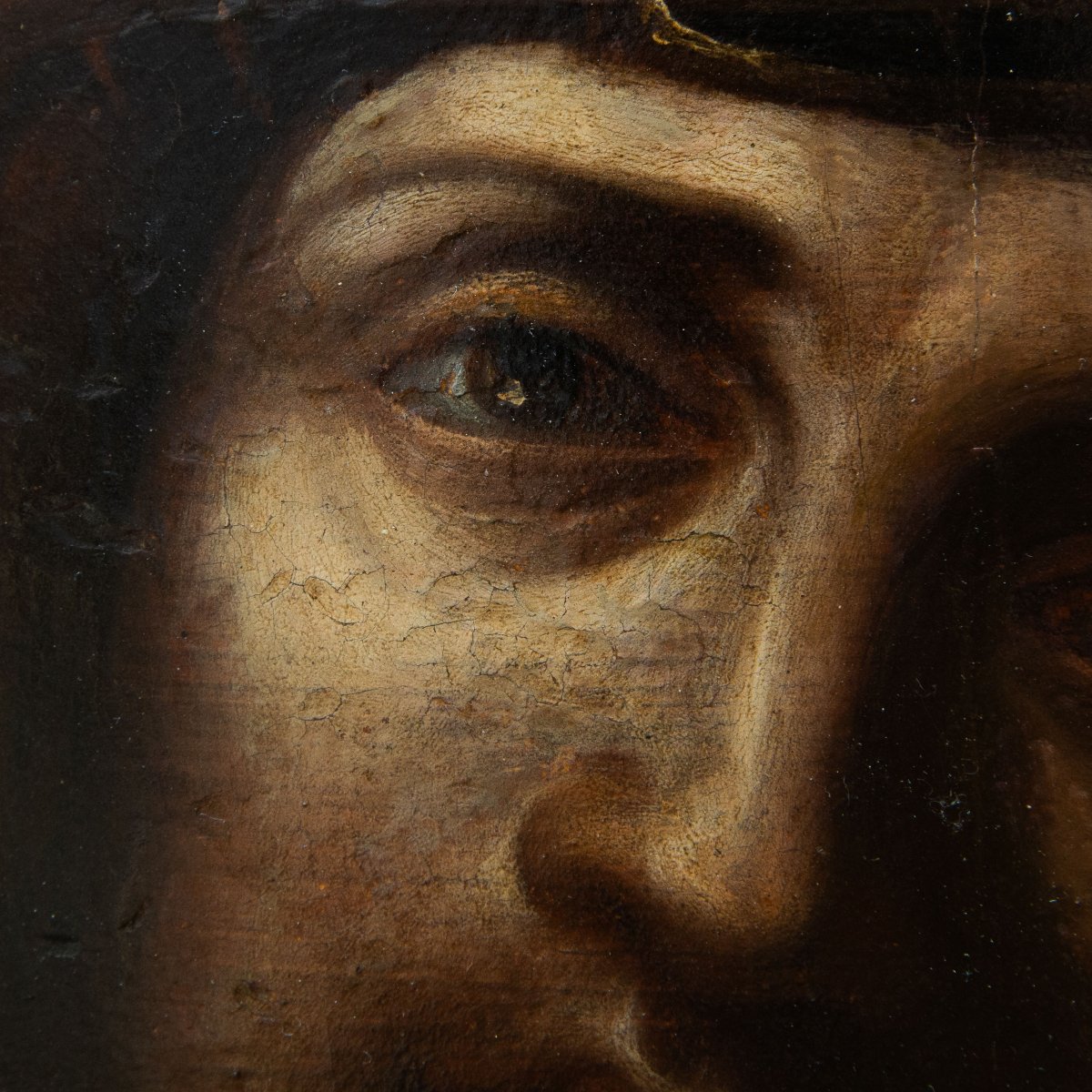Ecce Homo, olio su tavola, Epoca XVII Secolo-photo-1