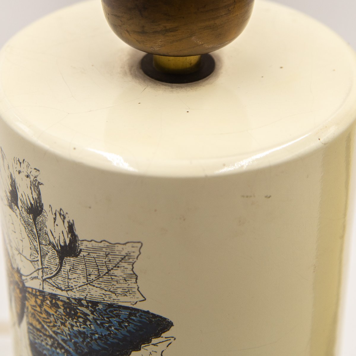 Victor Cerrato, coppia di lamapde in ceramica smaltata, sigla, Anni '60-photo-3